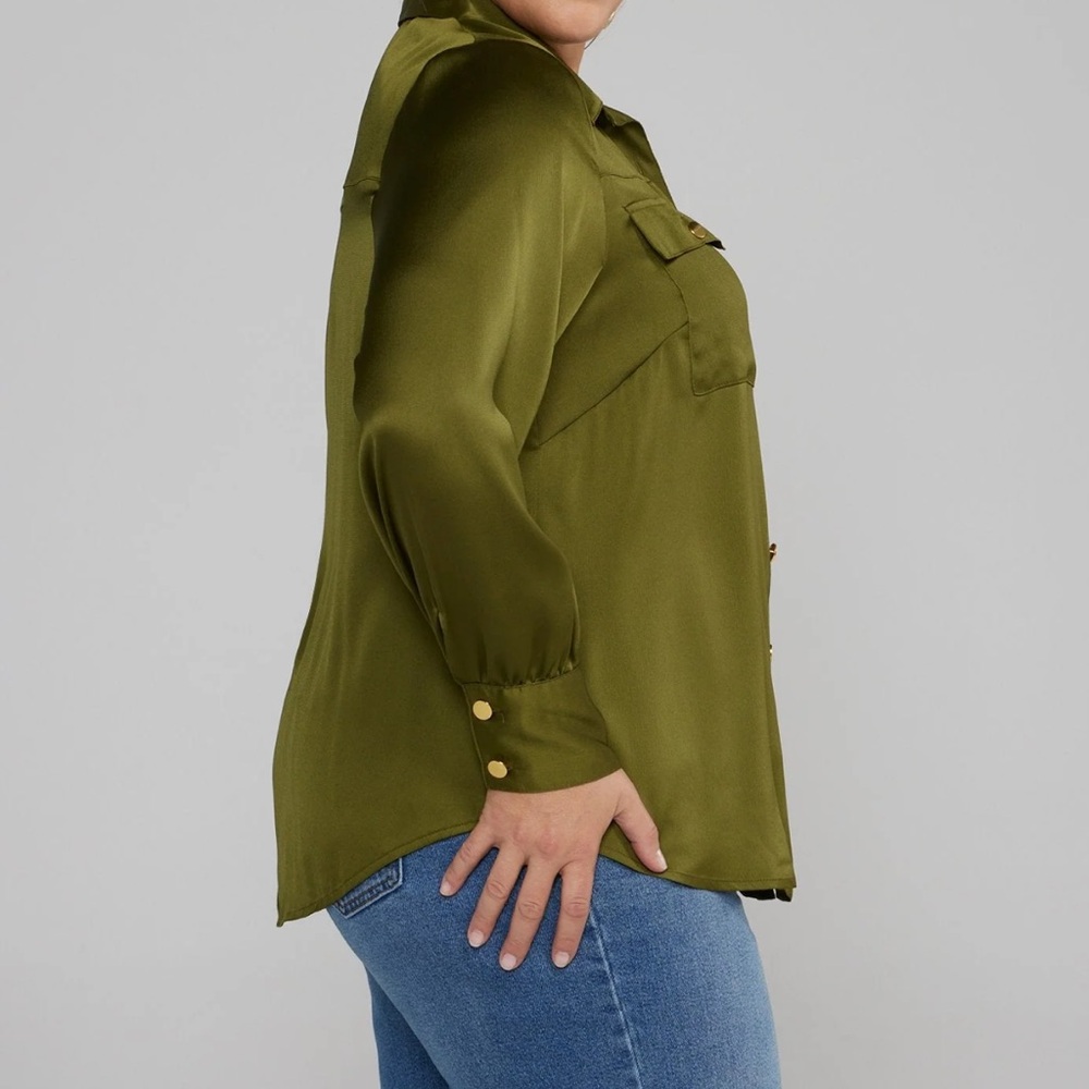 Chartreuse Fashion to figure out NWOT shirt - Picture 3 of 3